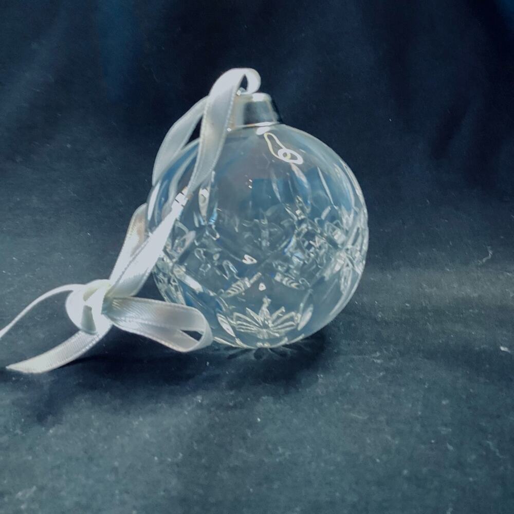 Vintage Hand Cut Crystal Christmas Ornament
